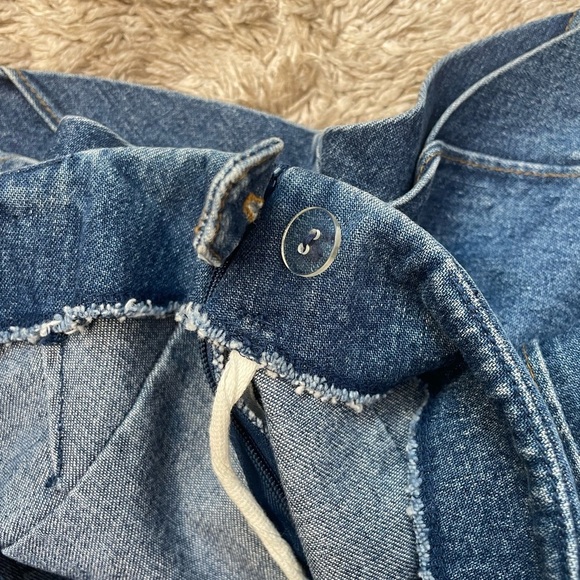 Ralph Lauren Vintage Chevron Denim Skirt Size 12, Made in Hong Kong, 100% Cotton - Picture 4 of 6